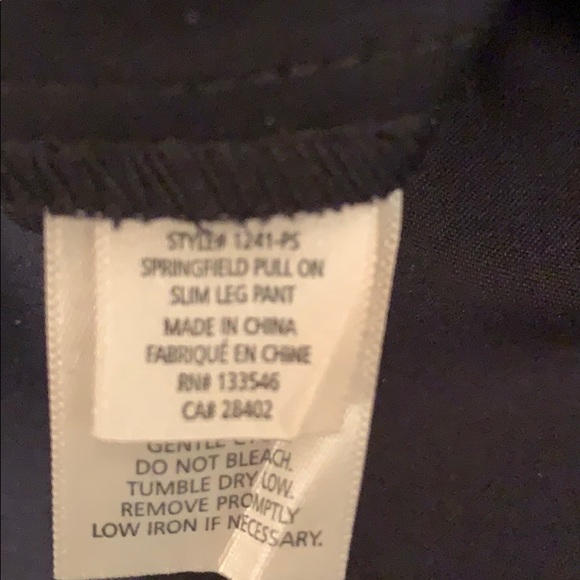 Ecru slim leg pull on pant black size8 - Picture 4 of 7